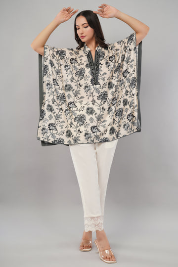 Ivory Bloom Kaftan