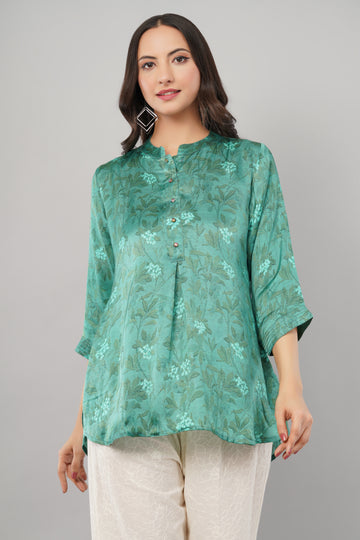 Emerald Bloom Tunic