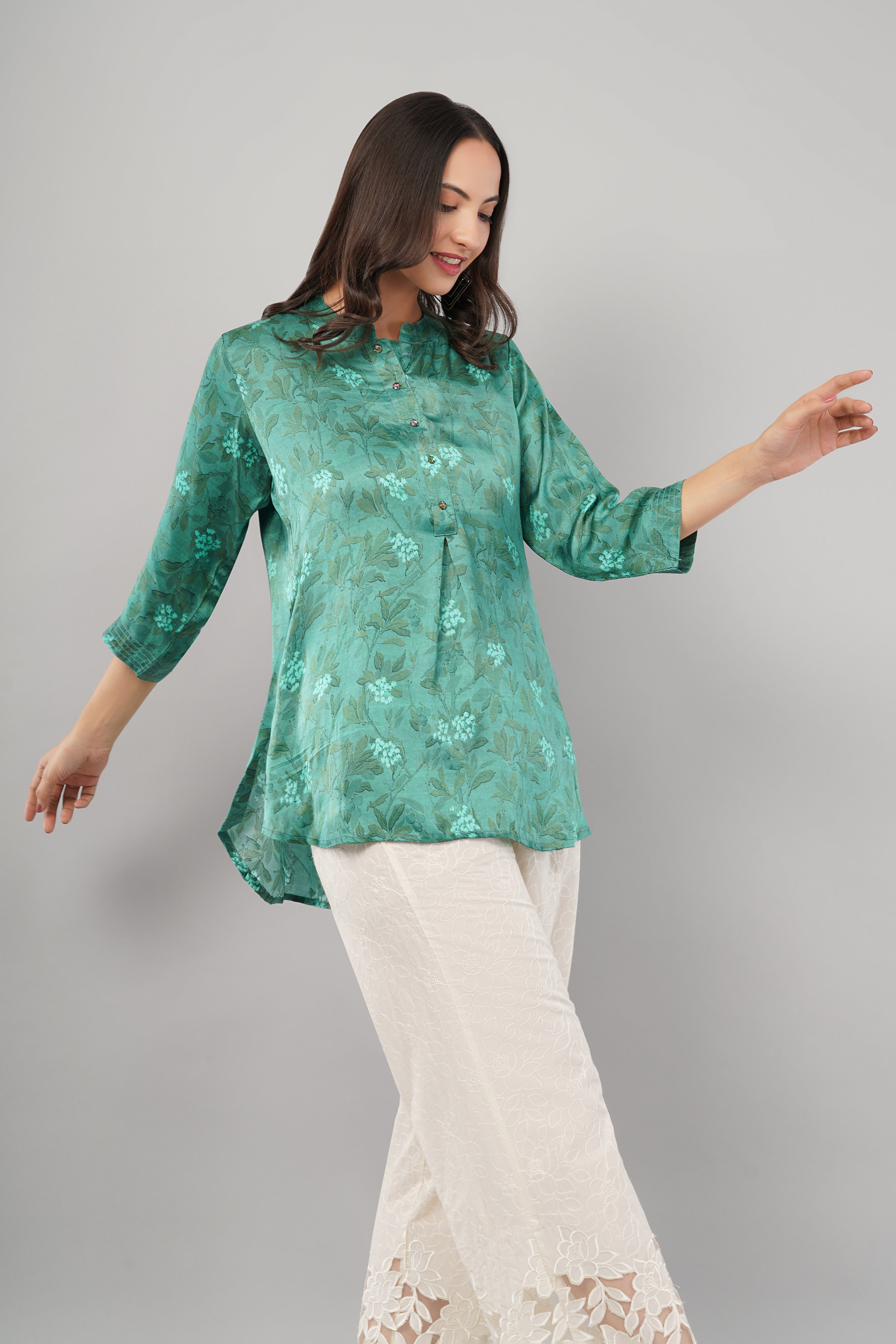 Emerald Bloom Tunic