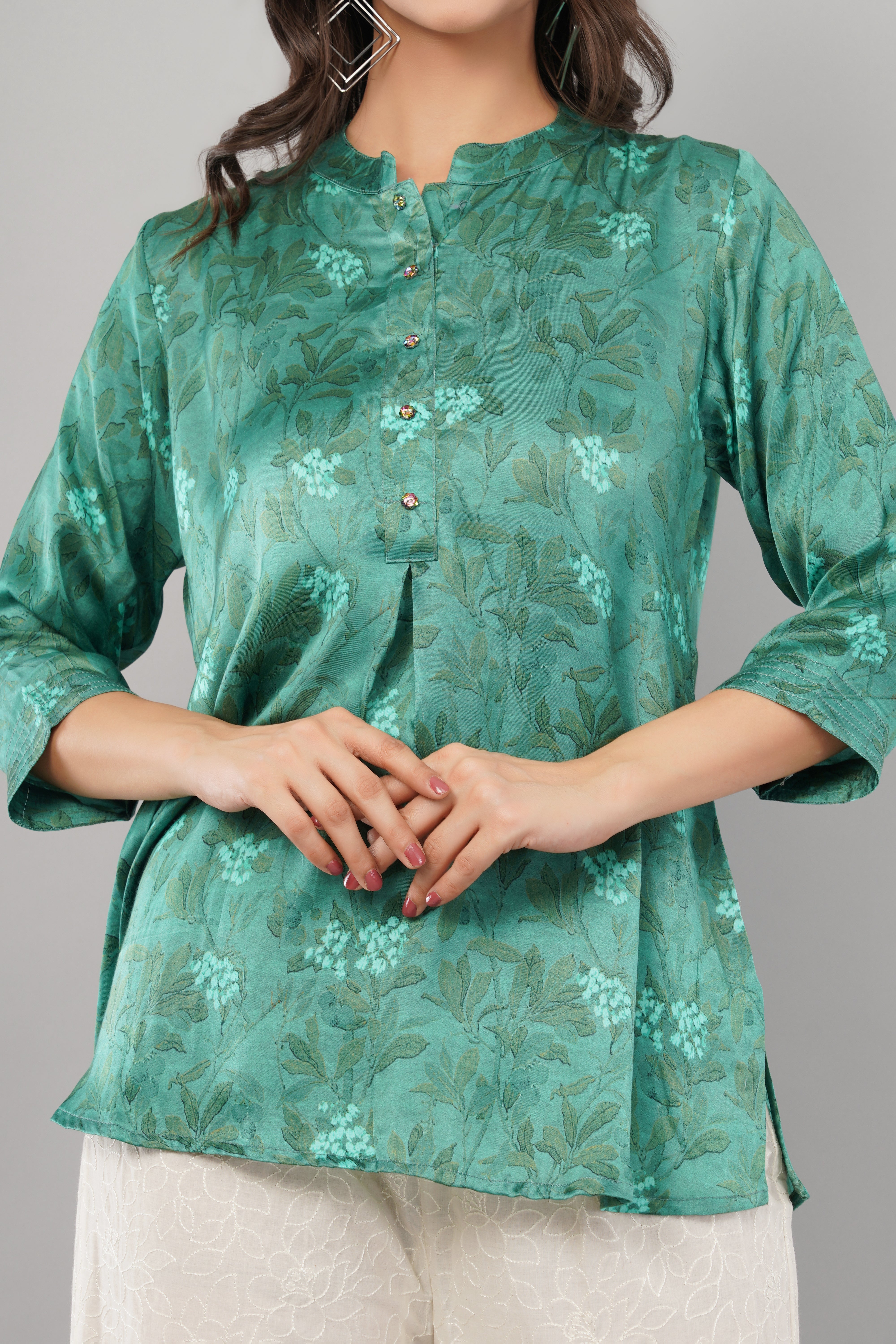 Emerald Bloom Tunic